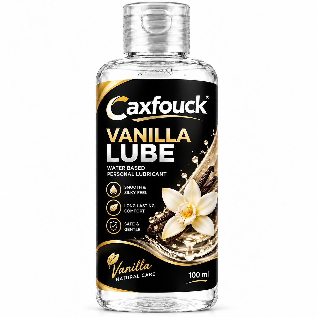 Caxfouck Vanilla Personal Intimate Lube Gel 100 ml Smooth Feel & Everyday Comfort (Set Of 1)
