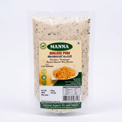 Manna Avalose Podi Traditional Roasted Coconut Rice Powder 250g