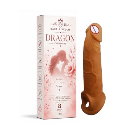 Dragon For Men 8-inch for regular use | Ultra Soft | Long Lasted big feel