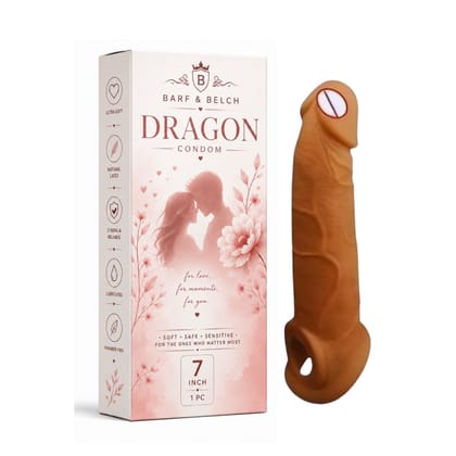 Dragon silicone condom 7 inch big size premium