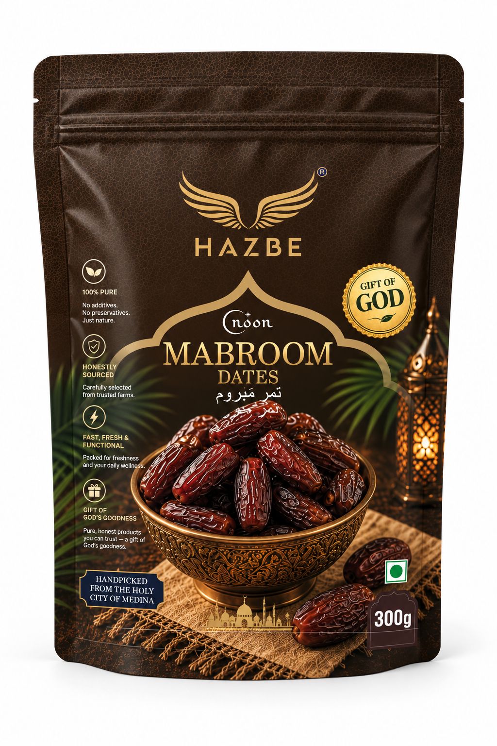 HAZBE Noon Mabroom Dates (300gm)