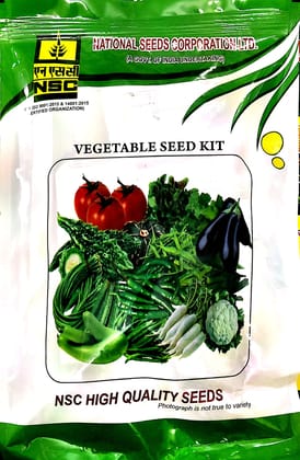 Nsc Vegetable Kit (winter Vegetables) High-quality T/L Seeds for home Gardening