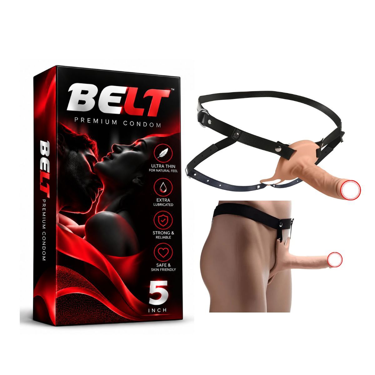 BELT 5 Inch Condom – Premium Adult Personal Care Product