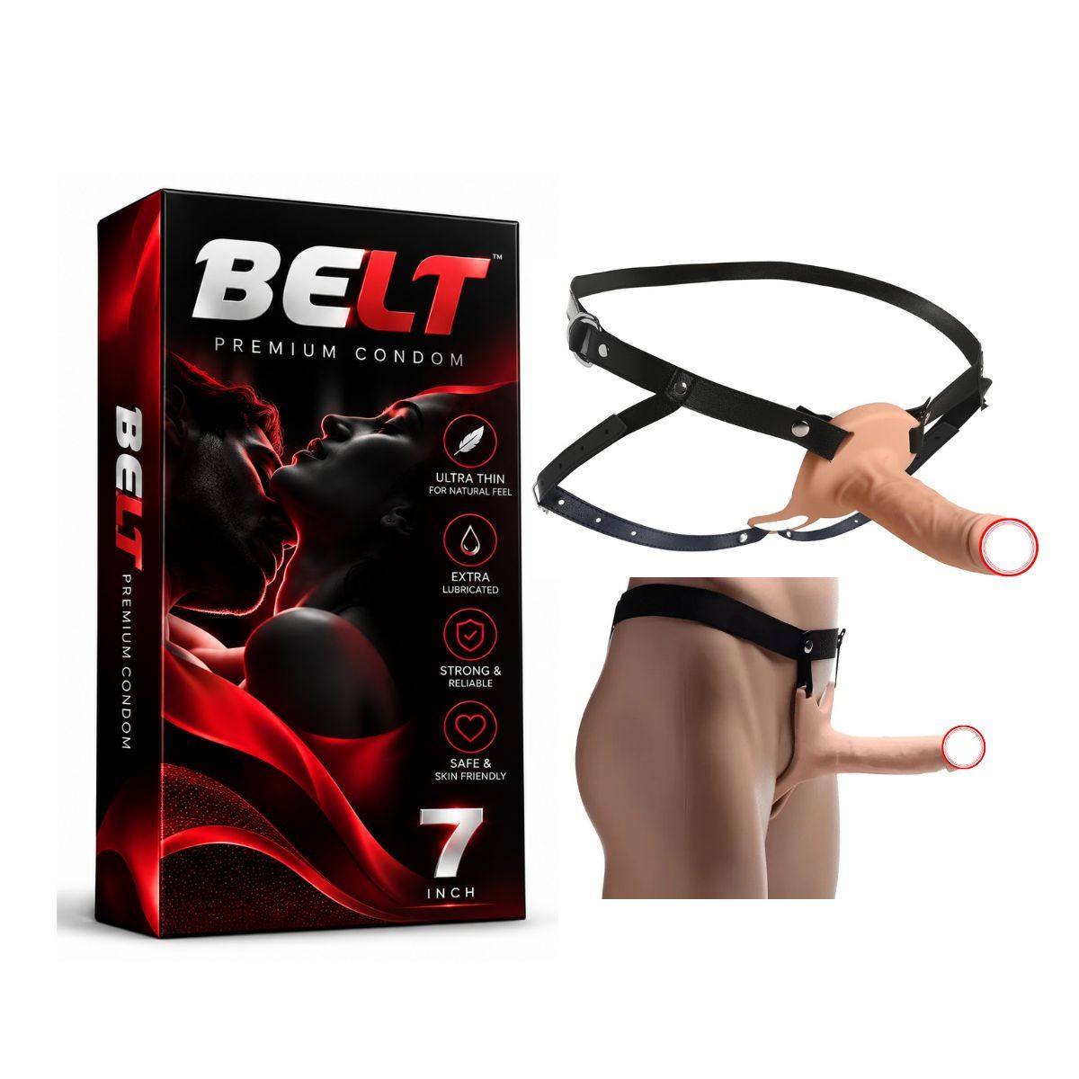 BELT 7 Inch Condom – Premium Adult Personal Care Product