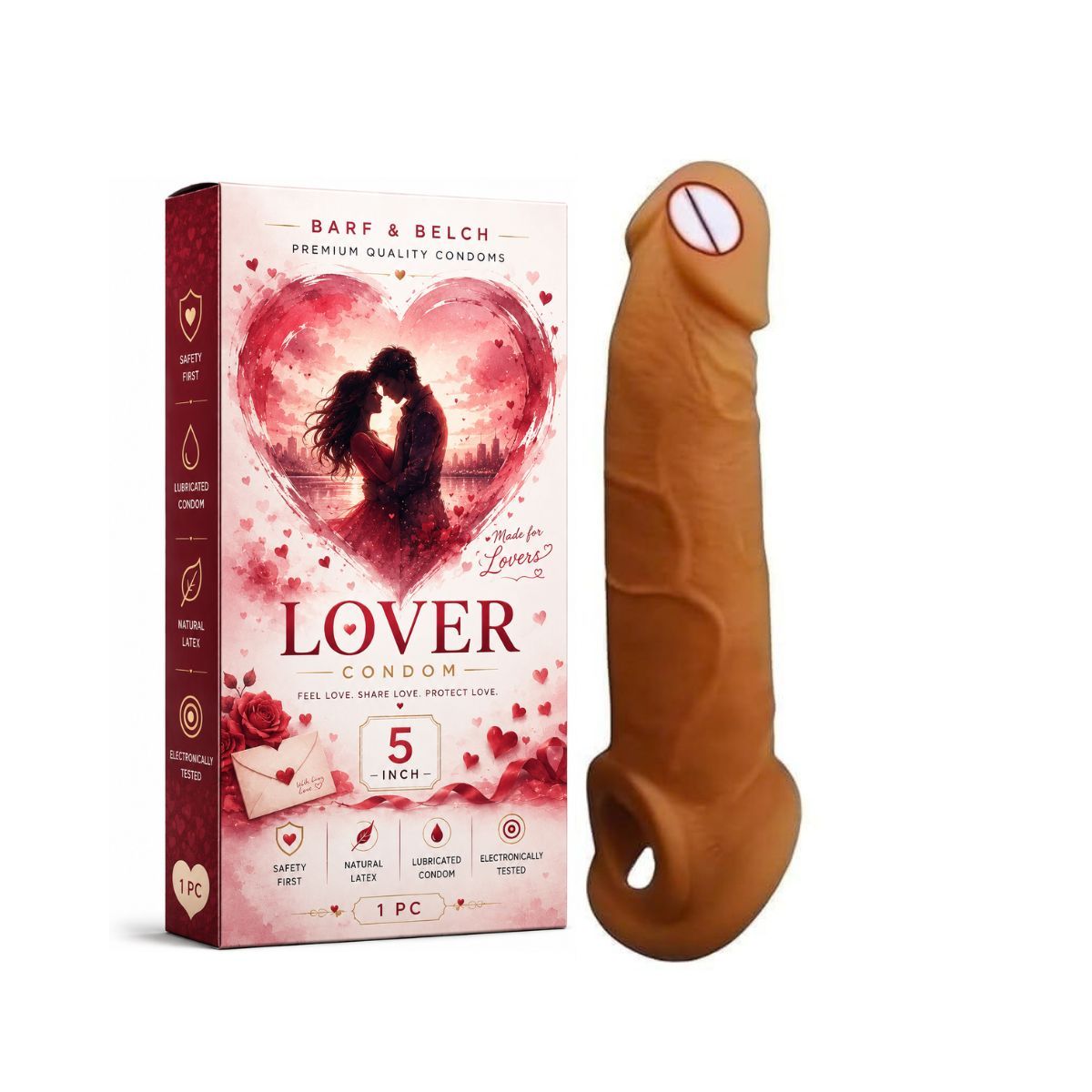 Dragon Condom 5 Inch – Textured Adult Personal Care