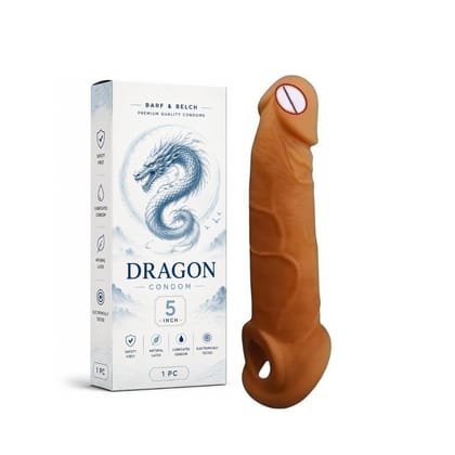 Dragon Silicone Condom 5 Inch for Personal Wellness | Adult Silicone Intimate Product | 1 Piece