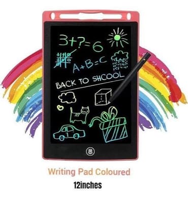 LCD Writing Tablet Pad for Kids | Digital Magic Slate (Multicolor), (Pack of 1)