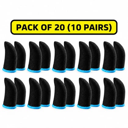 High Sensitivity Gaming Finger Sleeves for Mobile (Pack of 20)