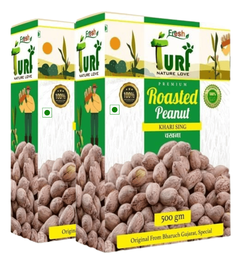 TURF FRESH - Premium Roasted Peanut| Khari Sing - Chakna Dana Chana | Bharuch Gujarat Special