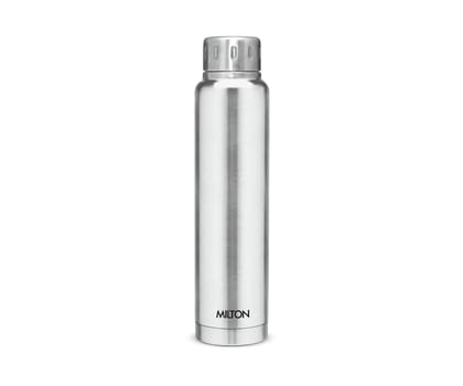 Milton Elfin Thermosteel 750 ml Water Bottle, 24 Hr Hot and Cold I Leak Proof Lid, ISI Certified I Vacuum Insulated I for Office, Gym, School I Silver