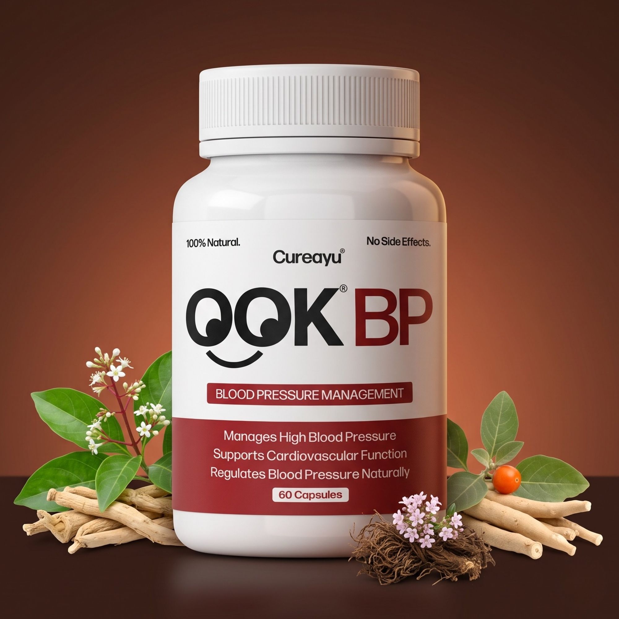 Cureayu Ook BP Capsules | Ayurvedic Support for Healthy Blood Circulation & Blood Pressure Levels