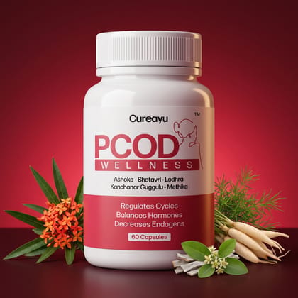 Cureayu PCOD Wellness | Helps Regulate Cycles & Dissolves Cysts in Ovaries
