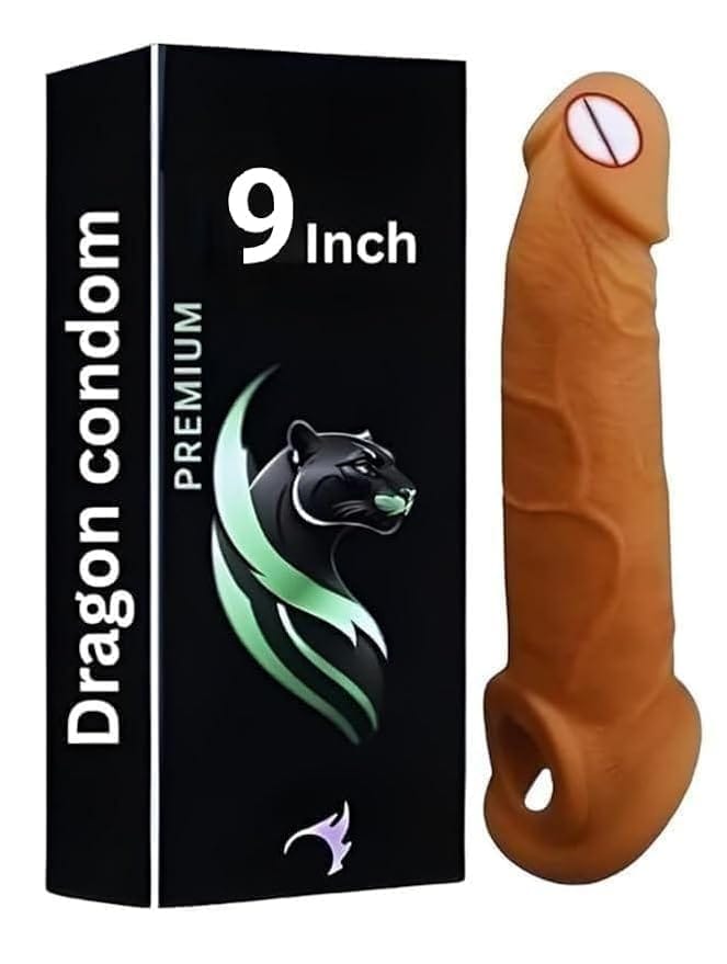 Dragons Cond-ome For Men 9-inch Comfortable Fit for regular use | Ultra Soft | Long Lasted |