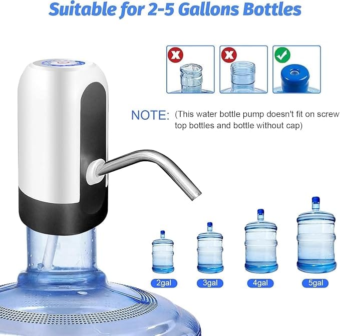 Automatic Water Dispenser Pump | USB Rechargeable Water Bottle Pump | One Touch Electric Water Dispenser