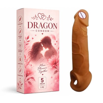 Dragon Condom 5 Inch Silicone Adult Condom – Fantasy Dragon Design for Adults