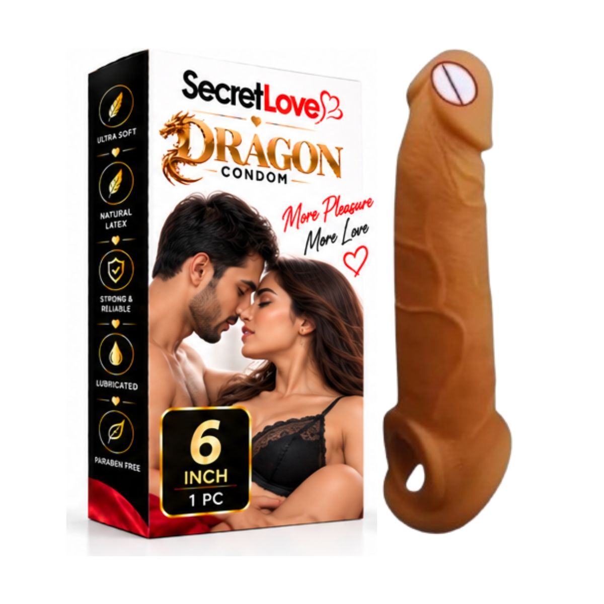 Dragon Silicone Condom 6 Inch – Unique Fantasy Dragon Design Adult Intimate Accessory