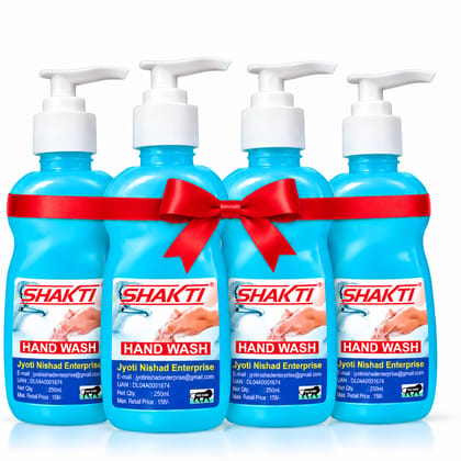 SHAKTI Hand Wash 250ml - 4 Pcs Combo Pack