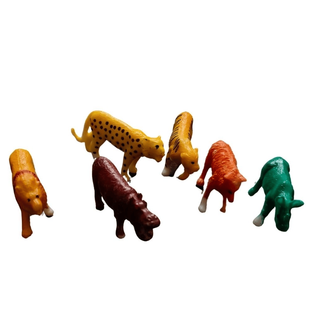 8 pcs set for wild pvc animals cardboard toys 5 years assorted pid52246