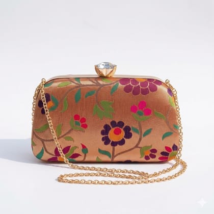 PAITHANI CHAIN BOX PURSE PAITHANI CHAIN BOX PURSE
