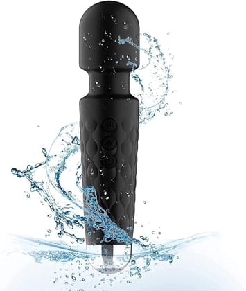 Personal Electric Body Massager 20+ Vibration Modes, 1-year Warranty, Rechargeable, Handheld, Cordless, Waterproof, for Women and Men, Flexible Head for Targeted Compression