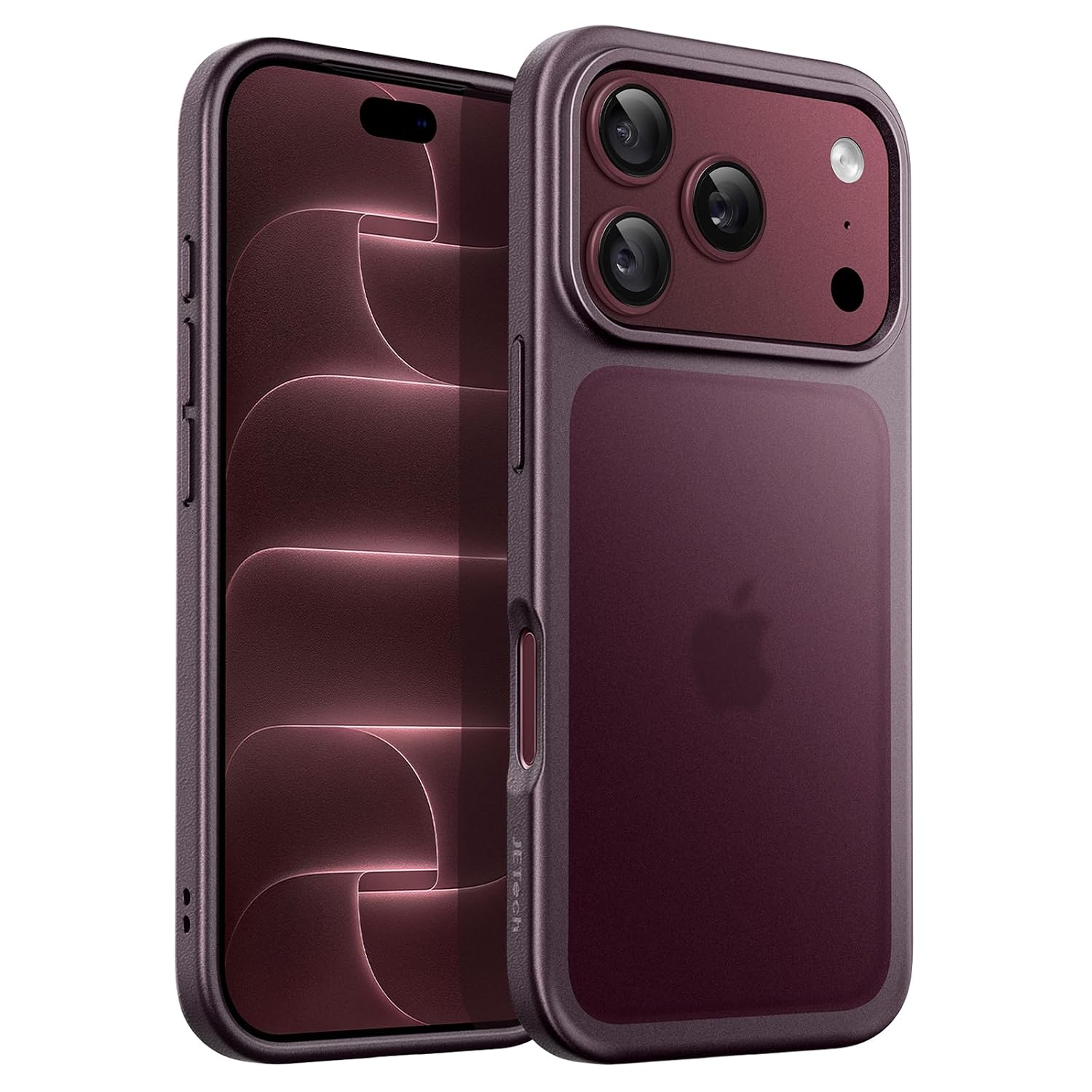 iPhone 18 Pro max Dark Cherry Matte Case Military Grade Drop Protection Cover
