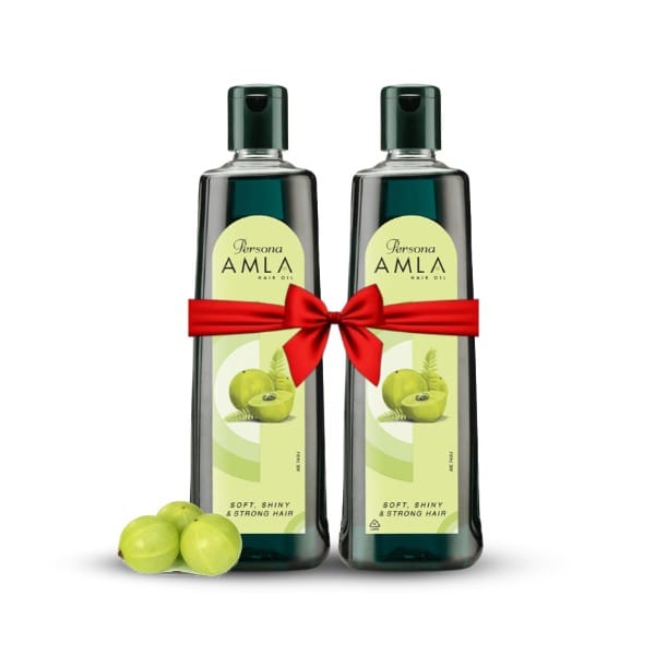 MAHIDA & SONS PERSONA AMLA HAIR OIL - 200ML (PACK OF 2) | HAIR OIL FOR STRONG, LONG AND THICK HAIR | NOURISHES SCALP | HELPS CONTROL HAIR FALL, STRENGTHENS HAIR & PROMOTES HAIR GROWTH |