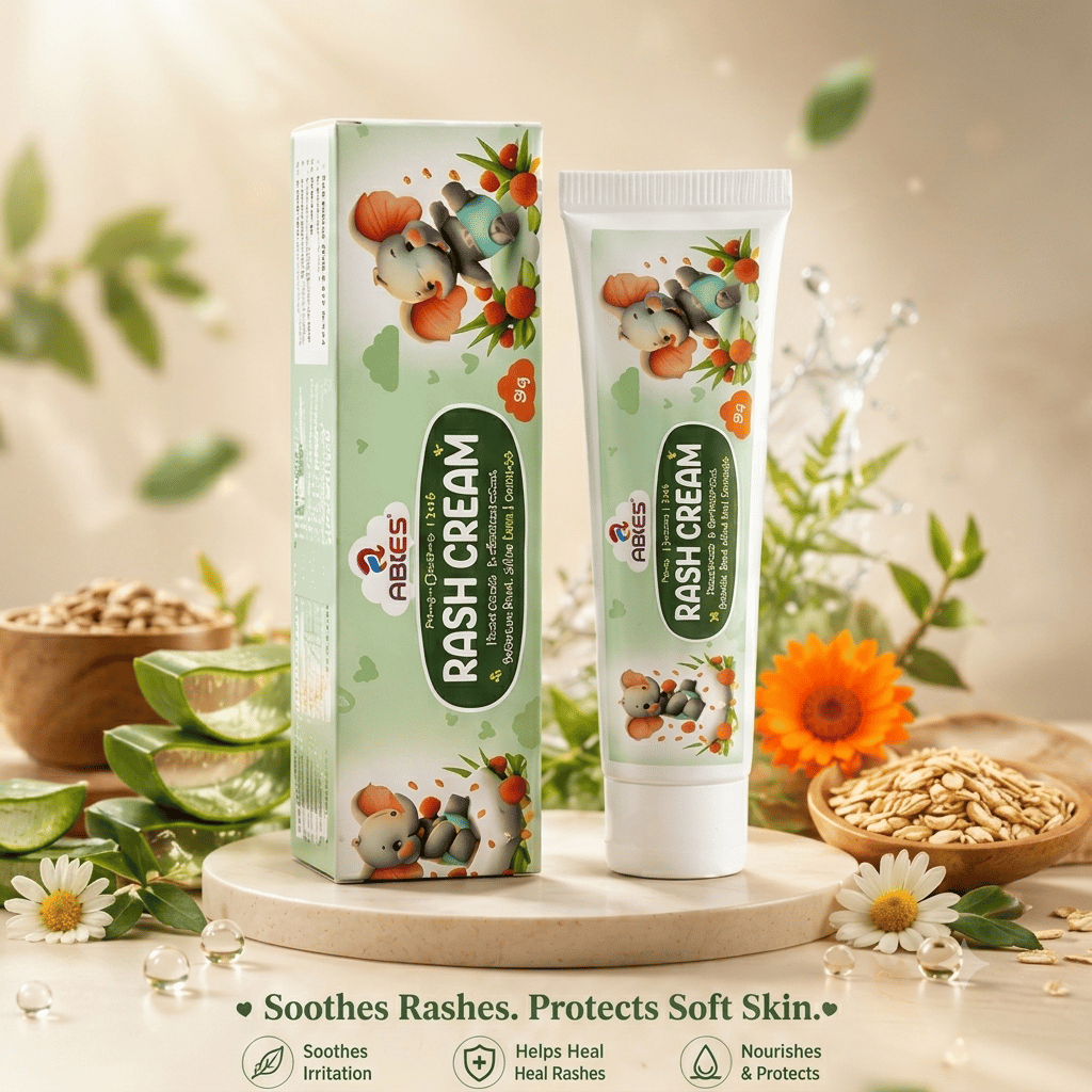Abies Ayurvedic Baby Rash Cream with Aloe Vera & Calendula
