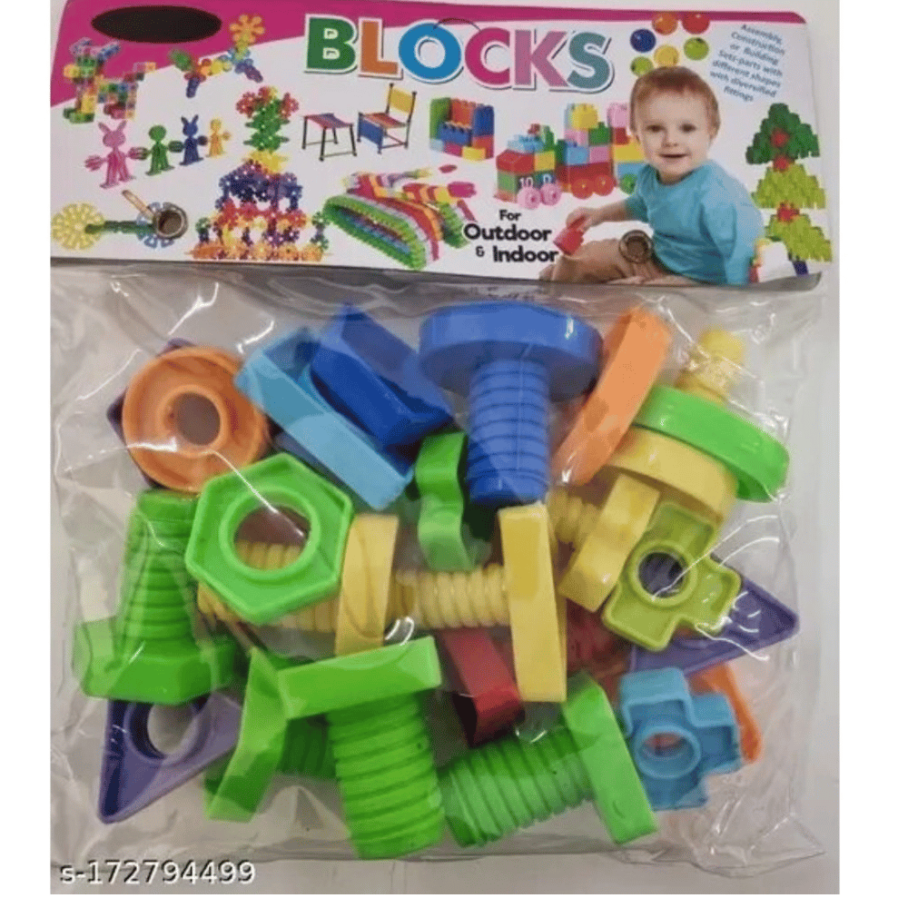 pack of 3 bingo block plastic toys 3 years assorted pid52290