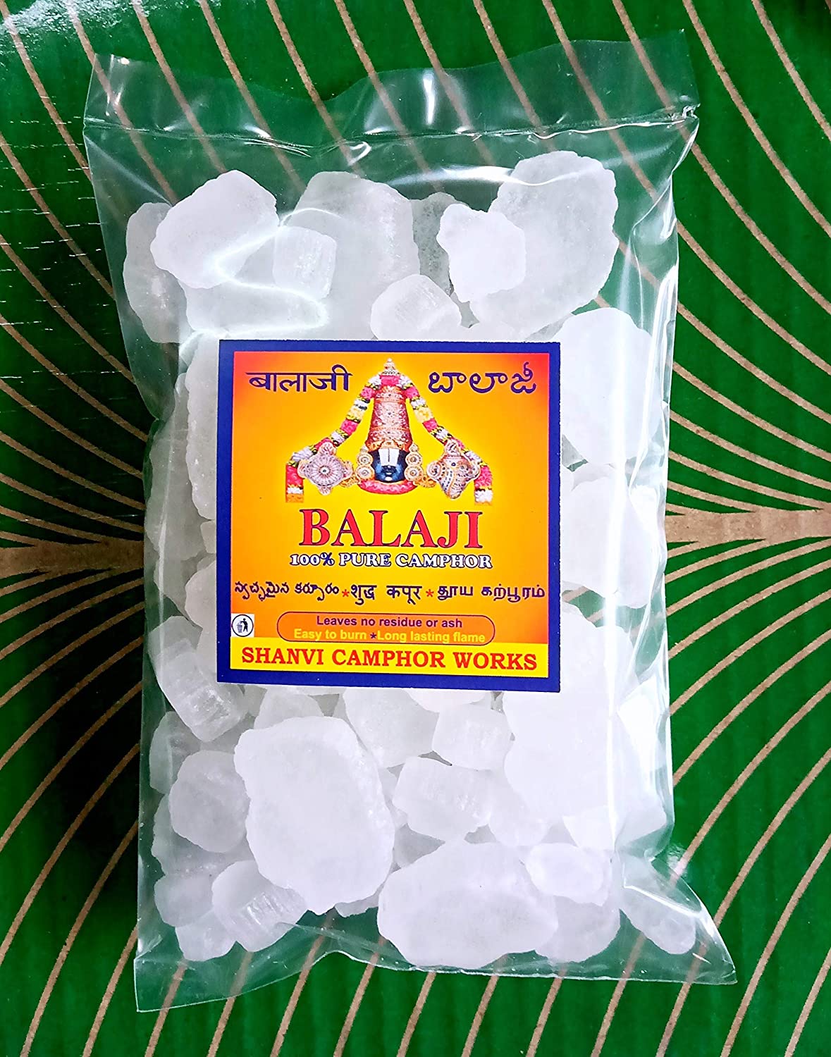 Shanvi Camphor Works® Bhimseni Camphor 100 g | Pure Camphor for Puja & Fragrance