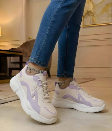 WUGO Women Trendy Casual Shoes | Lightweight Walking & Sports Sneakers | Comfortable Lace-Up Footwear for Daily Wear, Travel, Gym & Outdoor Use