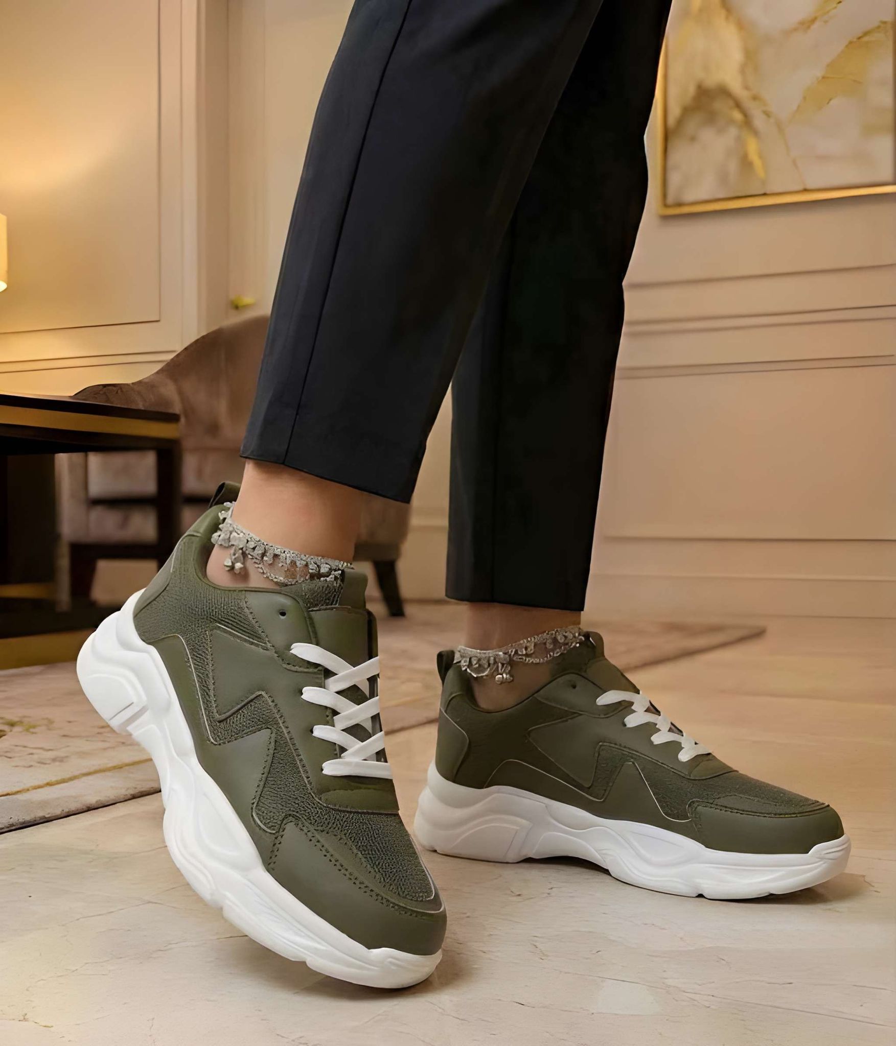 WUGO Women Lightweight Sneakers | Stylish Casual Sports Shoes for Walking & Daily Wear | Comfortable Lace-Up Shoes for Travel, Fitness & Outdoor Activities
