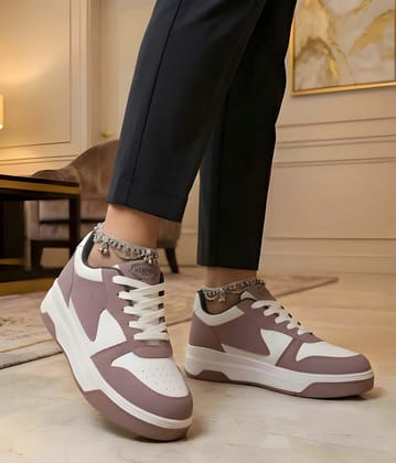 WUGO Women Stylish Casual Sneakers | Lightweight Comfortable Walking & Sports Shoes | Trendy Lace-Up Daily Wear Footwear for Travel, Gym & Outdoor Activities