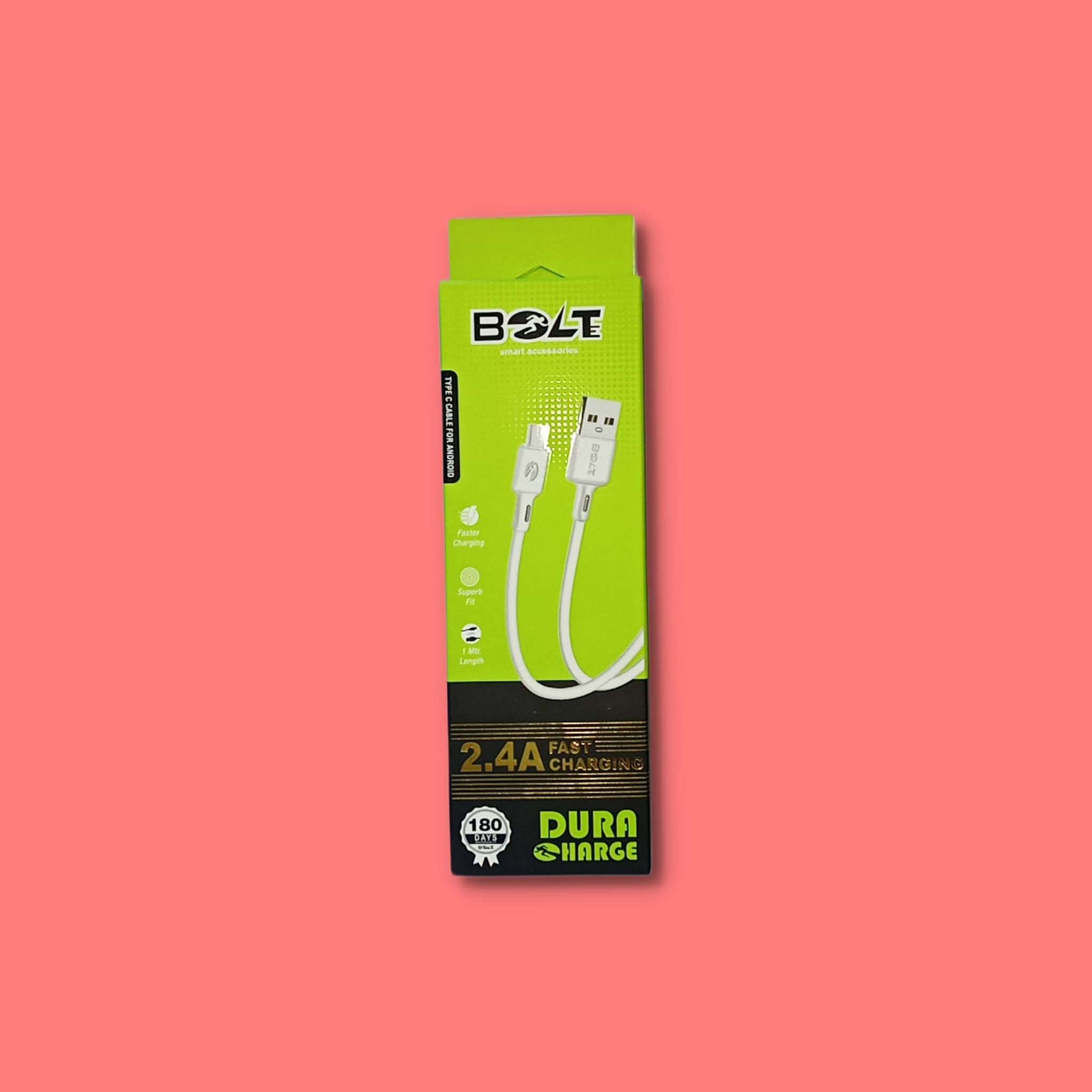 USB Type C Cable 1 Meter, Type A to Type C Charging & Data Cable, 2.4A Fast Charging, 5V Output, 480 Mbps Data Transfer, Copper Connector