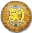 18" Golden Anniversary (50th) Balloons S40