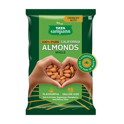 Tata Sampann Pure California Almonds Whole 1 kg | Badam Giri