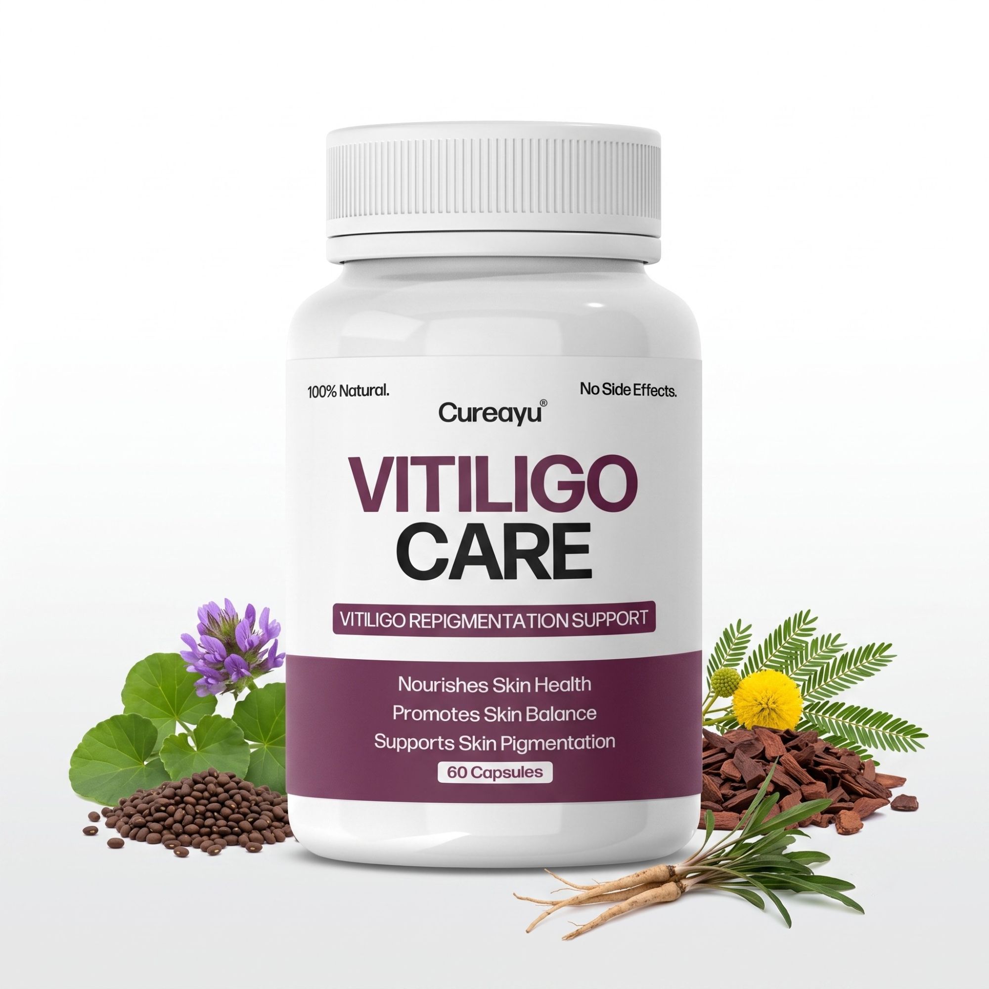 Cureayu Vitiligo Care | Ayurvedic Capsules for Skin Health & Pigmentation Support