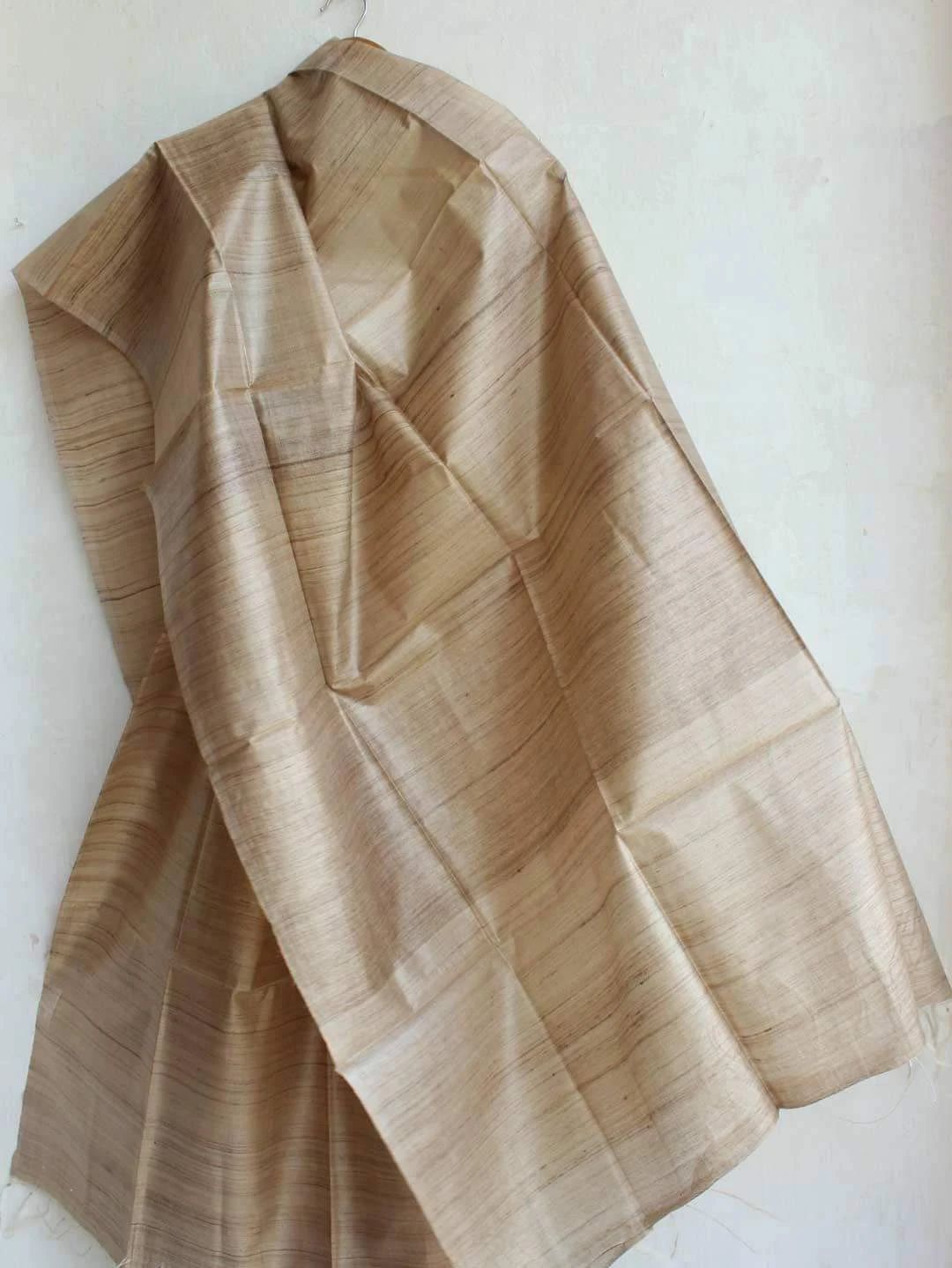 Tussar Gicha Plain Dupatta