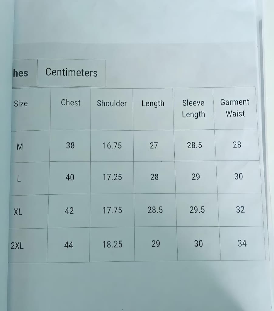 Size Guide