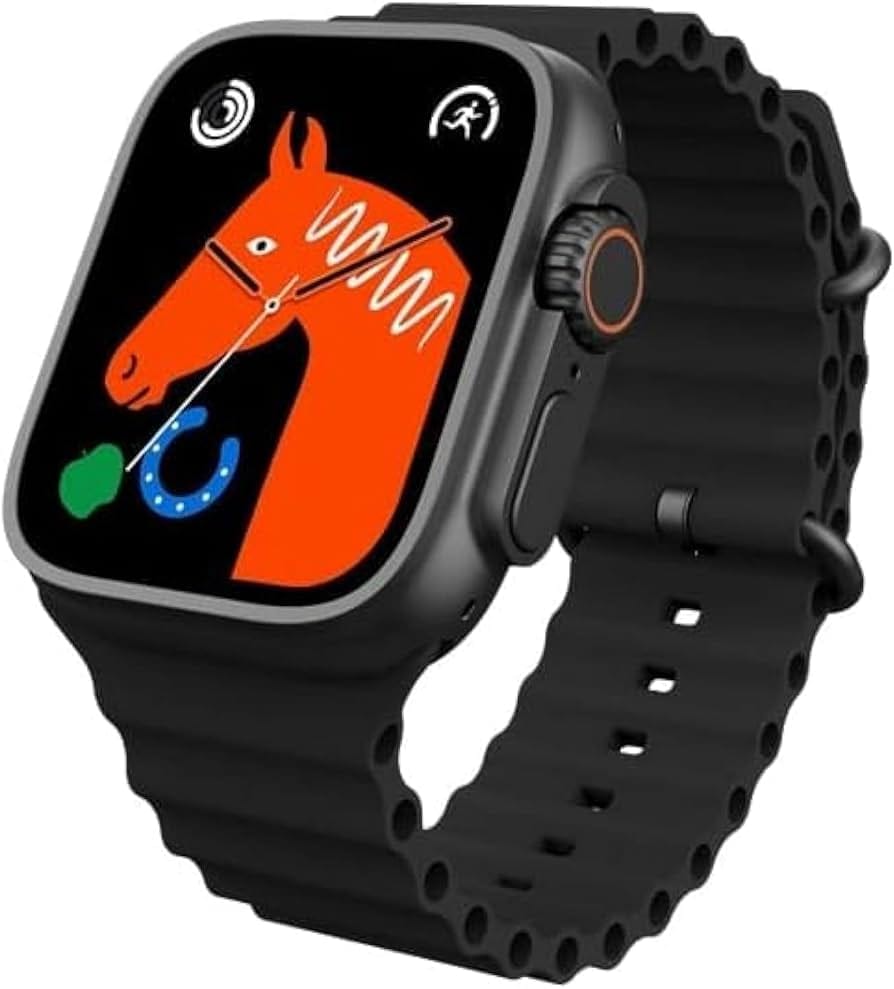 T800 Ultra Smart Watch Largest and Brightest Display Deep Waterproof With Video Controlling Assistant Wireless Fast Charging, BIGGER SCREEN SHOW MORE, Bluetooth