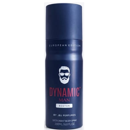 KUSIKA Perfumes Dynamic Man Boston Deodorant Body Spray, 200ml