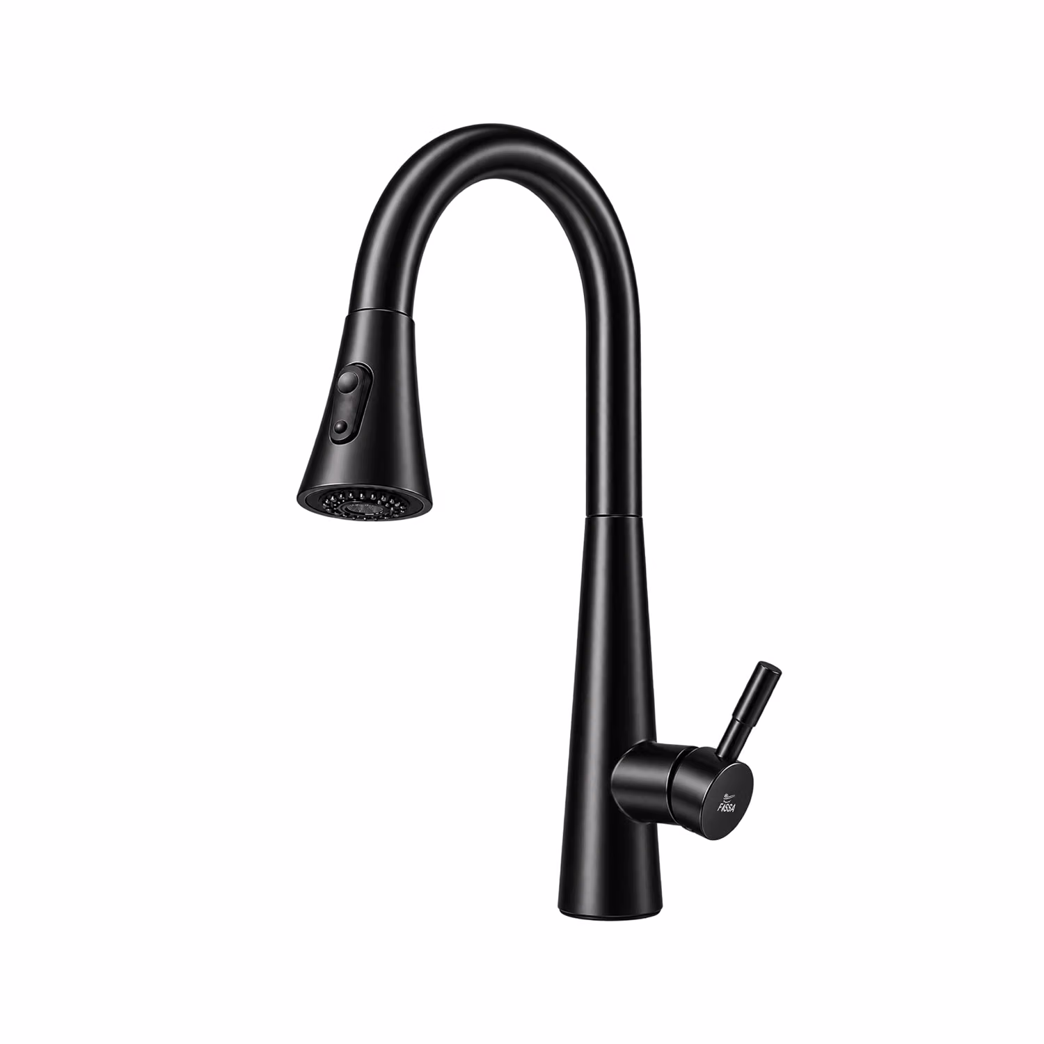Aenor Dual-Flow Heavy SUS 304 Pull-Out 360° Hot & Cold Kitchen Mixer Faucet Black