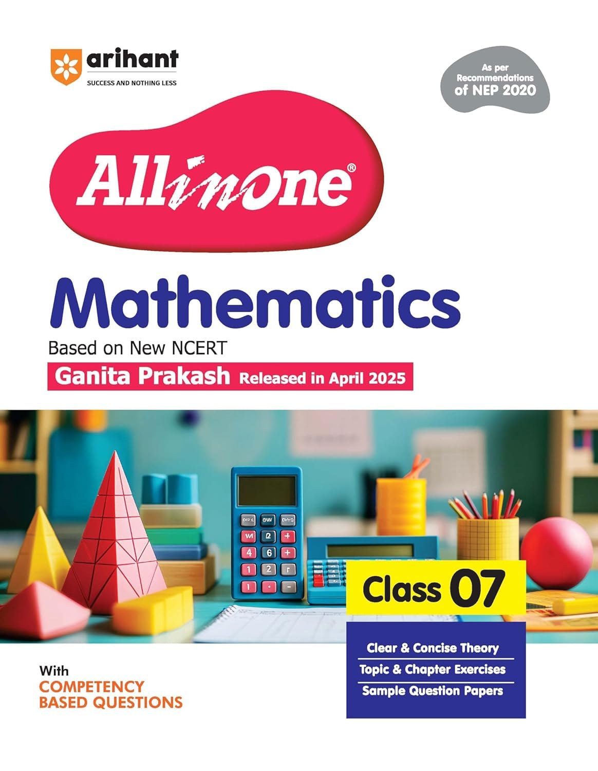 Arihant All in One Mathematics Class 7 for CBSE Exam 2025-26 ||Full Syllabus -all7mathone