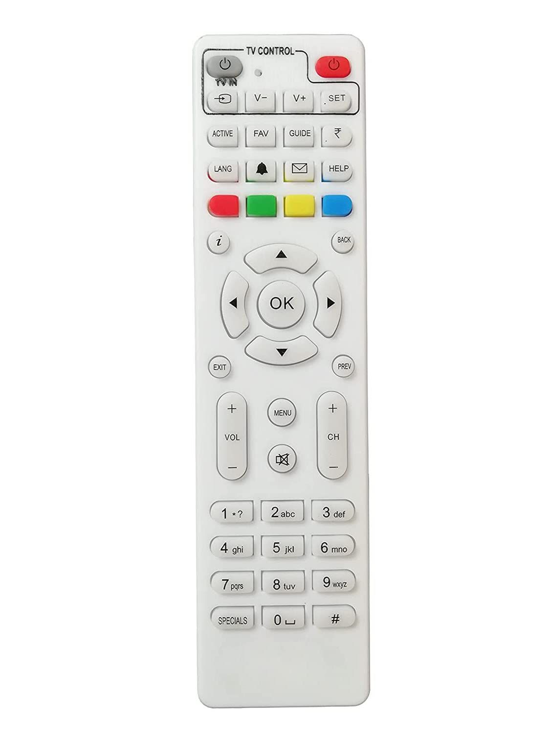 V3Deals Compatible Videocon d2h Remote HD Box TV & d2h (Exactly Same Remote Will Work Only) (Videocon D2HTV)