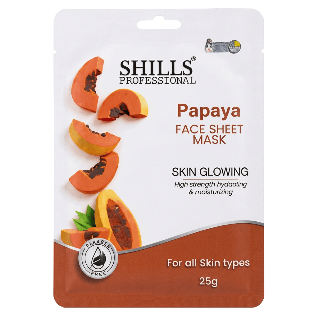 Shills Professional Papaya Face Sheet Mask, 25g