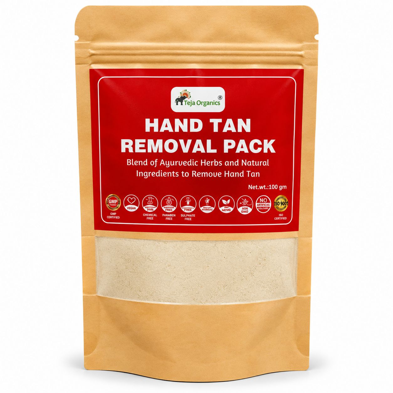 Hand Tan Removal Pack 100gm | Blend of Ayurvedic Herbs and Natural Ingredients to Remove Hand Tan