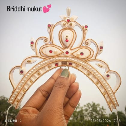 Briddhi Traditional Deity Shola Pith Mukut Briddhi Traditional Deity Shola Pith Mukut