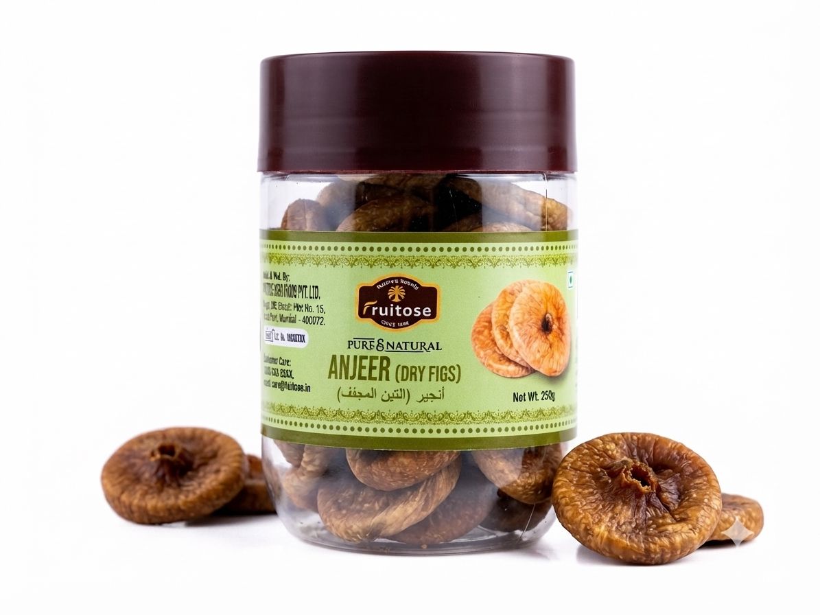 Premium Afghan Dried Figs | Natural Sweetness & Chewy | 250g
