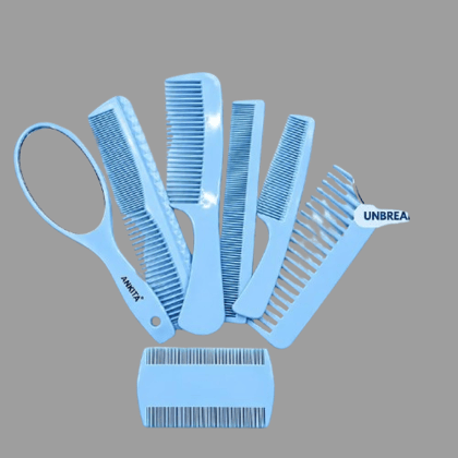 New Fashion Portable Hair Comb Set – Sky Blue