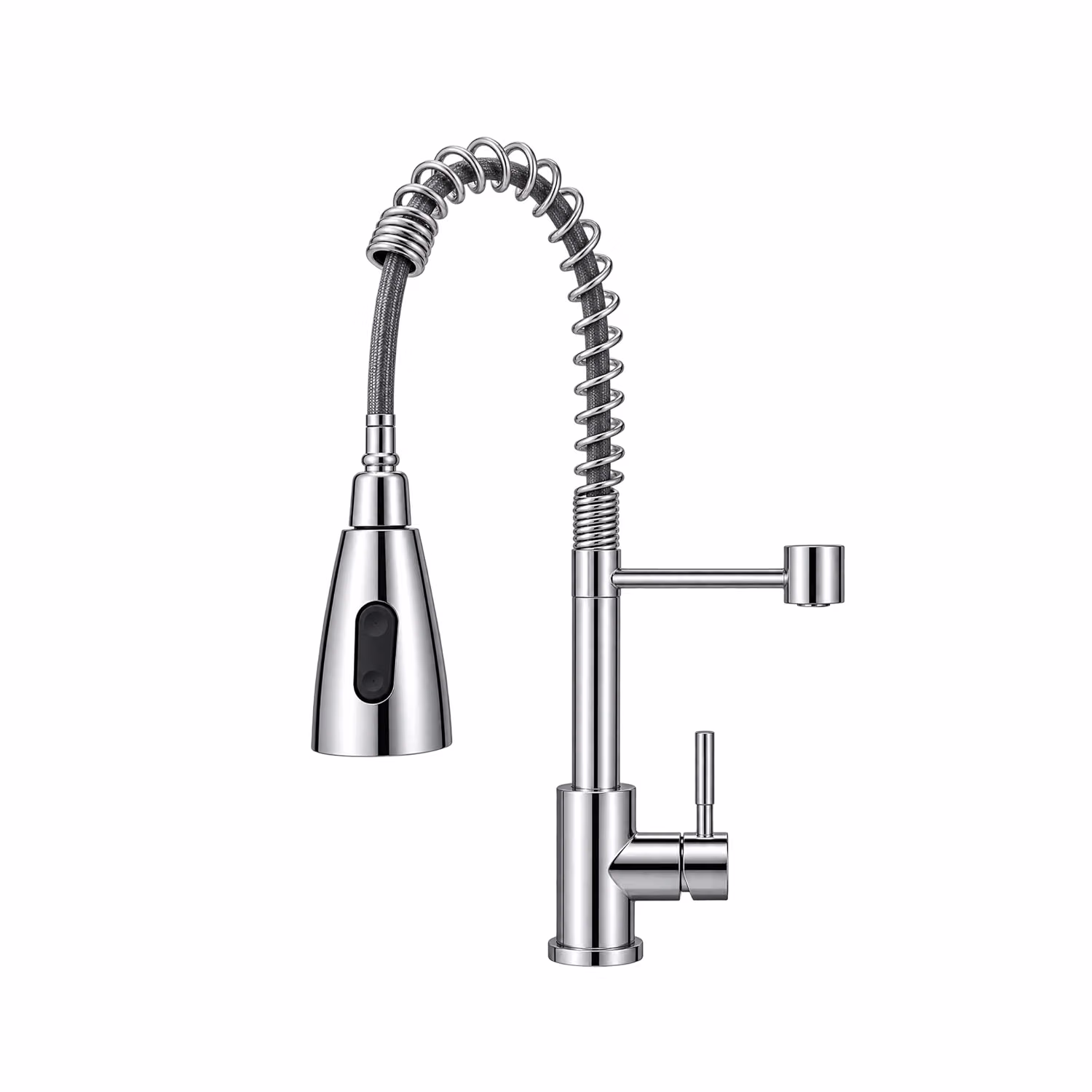 Ripple Two-Flow Heavy SUS 304 Pull-Out 360° Hot & Cold Kitchen Mixer Faucet Silver