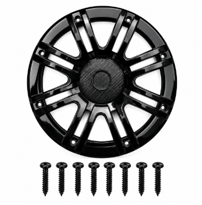 8 Inch Round Speaker Grill Jali with Screws, Black Protective Speaker Cover for Car Audio, DJ Sound Box, Home Theater and Woofer